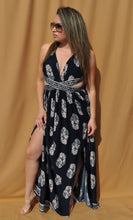 Load image into Gallery viewer, Cut-Out Woven Maxi in Navy
