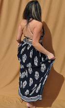 Load image into Gallery viewer, Cut-Out Woven Maxi in Navy
