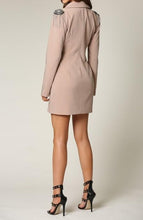 Load image into Gallery viewer, Blazer Dress with Metal Hardware in Bare
