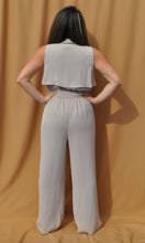 Load image into Gallery viewer, Trench Belted Jumpsuit in Beige

