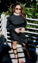 Load image into Gallery viewer, Two-Piece Knit Skirt Set in Black
