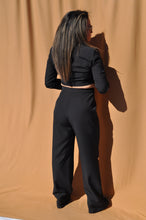 Load image into Gallery viewer, Wide Leg Trousers - Black
