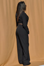 Load image into Gallery viewer, Wide Leg Trousers - Black
