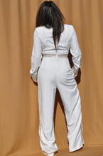 Load image into Gallery viewer, Rhinestone Studded Trim Jumpsuit
