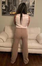 Load image into Gallery viewer, High Waist Wide-Leg Pants in Taupe
