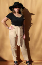 Load image into Gallery viewer, Paperbag Waist Belted Pants - Camel
