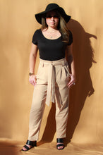 Load image into Gallery viewer, Paperbag Waist Belted Pants - Camel
