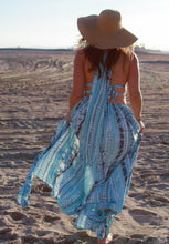 Load image into Gallery viewer, Tie-Dye Cut-Out Maxi Dress with Silver Detail
