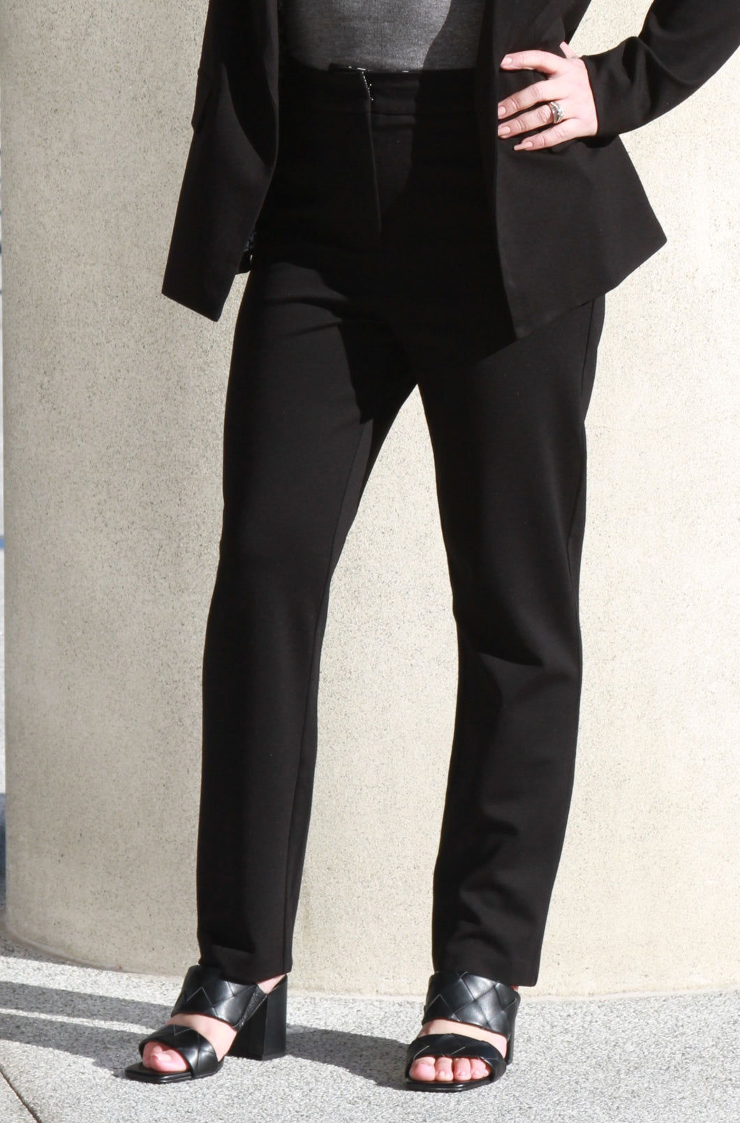 Ankle Length Trousers - Black