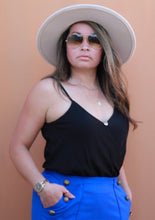 Load image into Gallery viewer, Tank Blouse Bodysuit in Black
