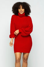 Load image into Gallery viewer, Red Sweater Dress
