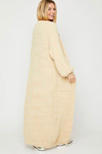 Load image into Gallery viewer, Fuzzy Soft Maxi Sweater Open Cardigan
