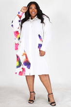 Load image into Gallery viewer, Painted Oversized Shirt Dress

