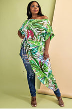 Load image into Gallery viewer, Tropical Chain Printed Tunic - Plus

