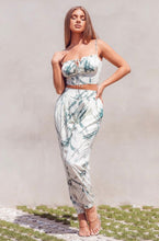 Load image into Gallery viewer, Ivory Tube Top &amp; Cigarette Pants Set
