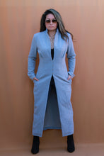 Load image into Gallery viewer, Corset Coat Featuring a Notched Lapel Collar in Grey
