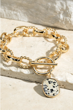 Load image into Gallery viewer, Dalmatian Gold Chain Bracelet
