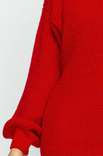Load image into Gallery viewer, Red Sweater Dress
