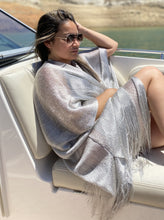 Load image into Gallery viewer, Silver Shimmer Kaftan
