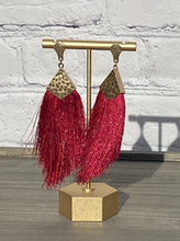 Load image into Gallery viewer, Gold Tassel Earrings

