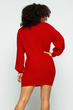 Load image into Gallery viewer, Red Sweater Dress
