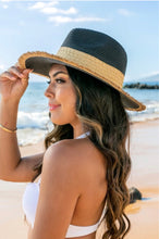 Load image into Gallery viewer, Panama Fringe Fedora Hat - Black
