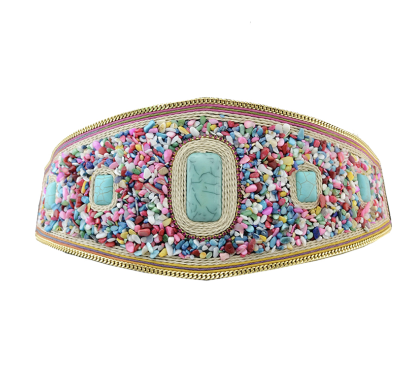 Pink Cancun Boho Belt