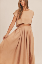 Load image into Gallery viewer, Cropped Top &amp; Midi Skirt Set
