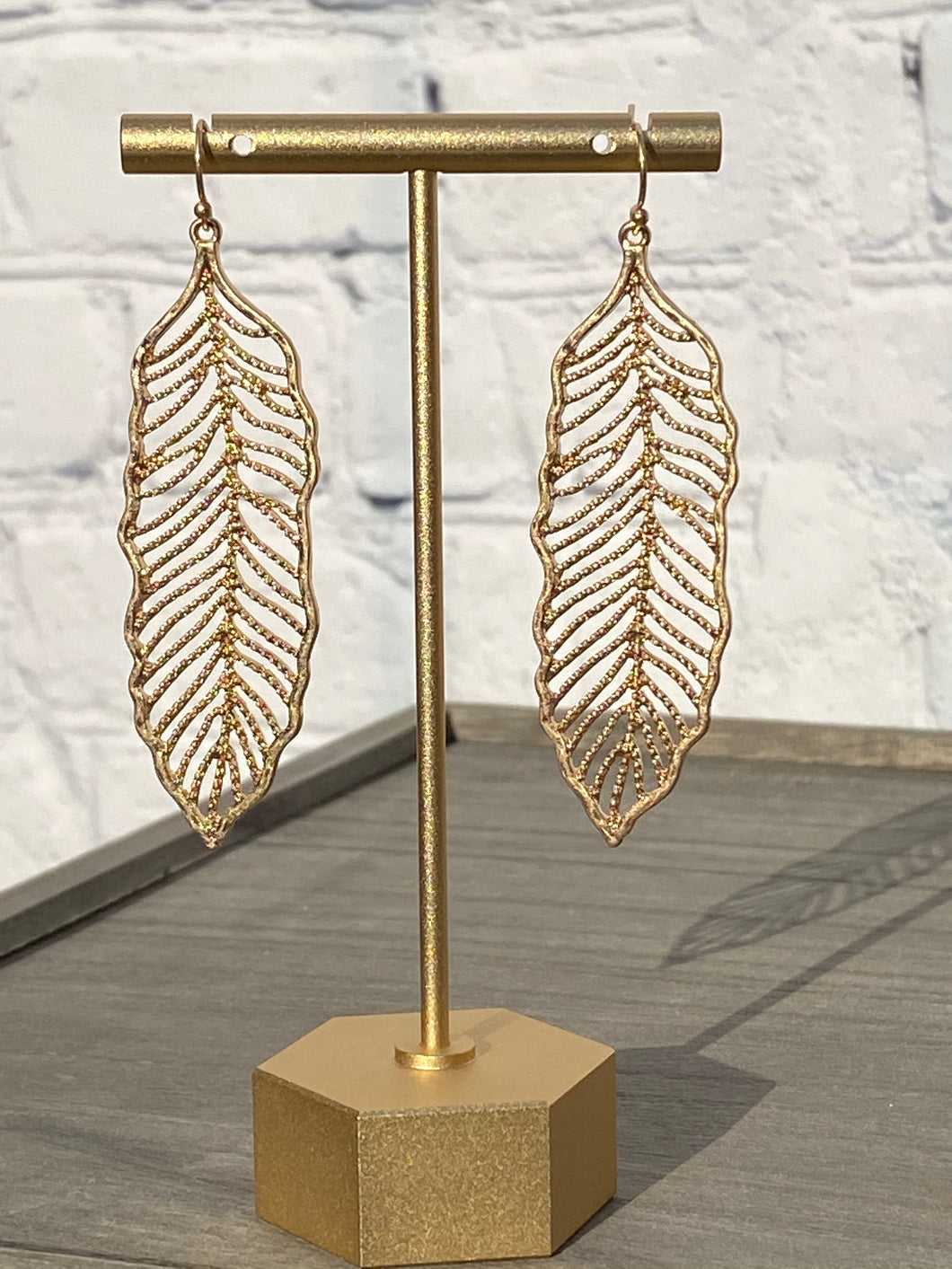 Long Leaf Earrings