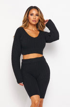 Load image into Gallery viewer, Teddy Bear Biker Short Set - Black
