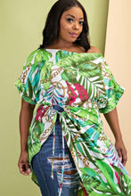 Load image into Gallery viewer, Tropical Chain Printed Tunic - Plus
