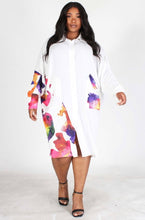 Load image into Gallery viewer, Painted Oversized Shirt Dress
