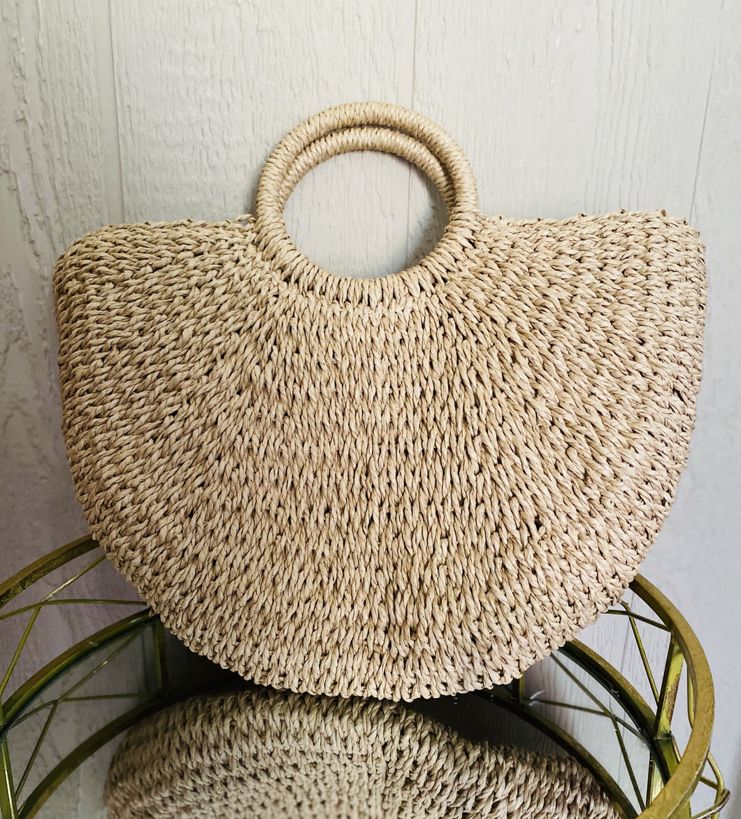 Straw bag