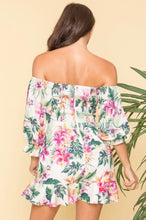 Load image into Gallery viewer, Floral Ruffled Off-the-Shoulder Dress
